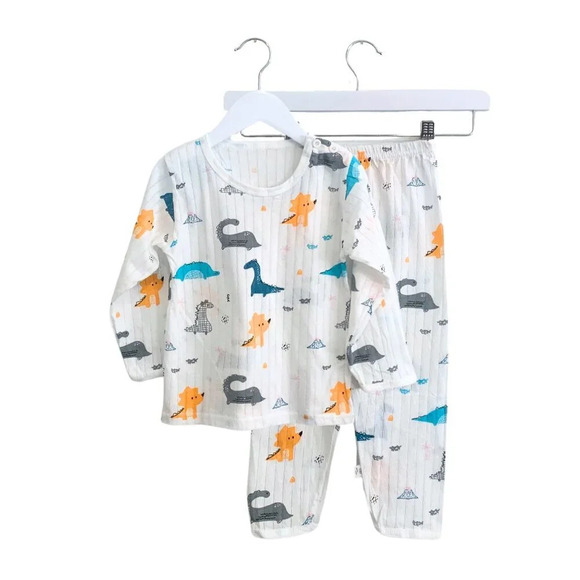 Other - NWT Cute Boys Sleep N' Play Long Sleeve Top & Pants Pajamas Set Dinosaurs 5T